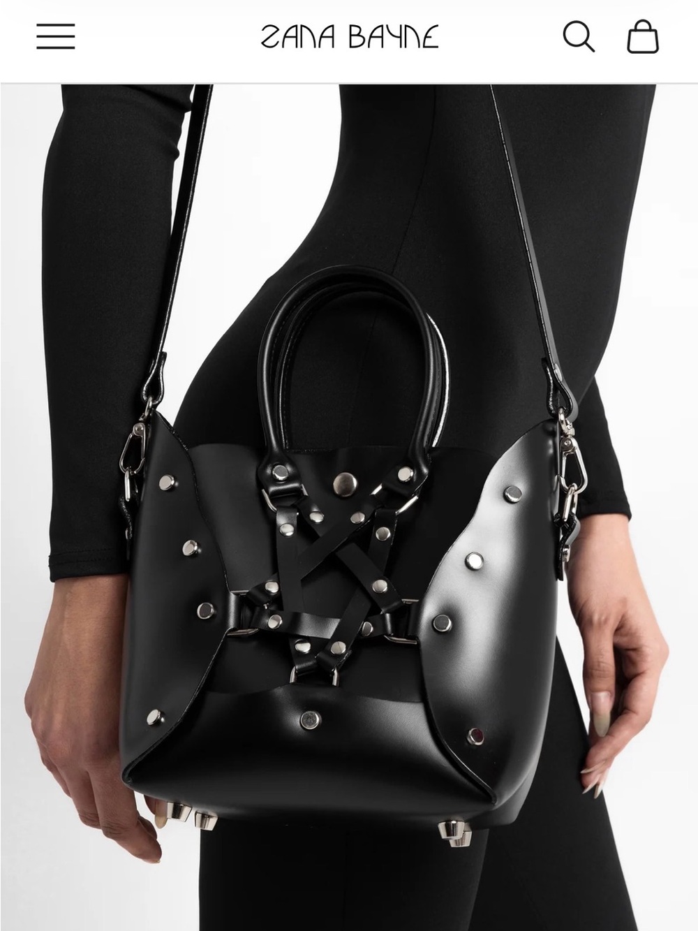 Zana Bayne Mini Pentagram Bag - Oxblood - Picture 9 of 10